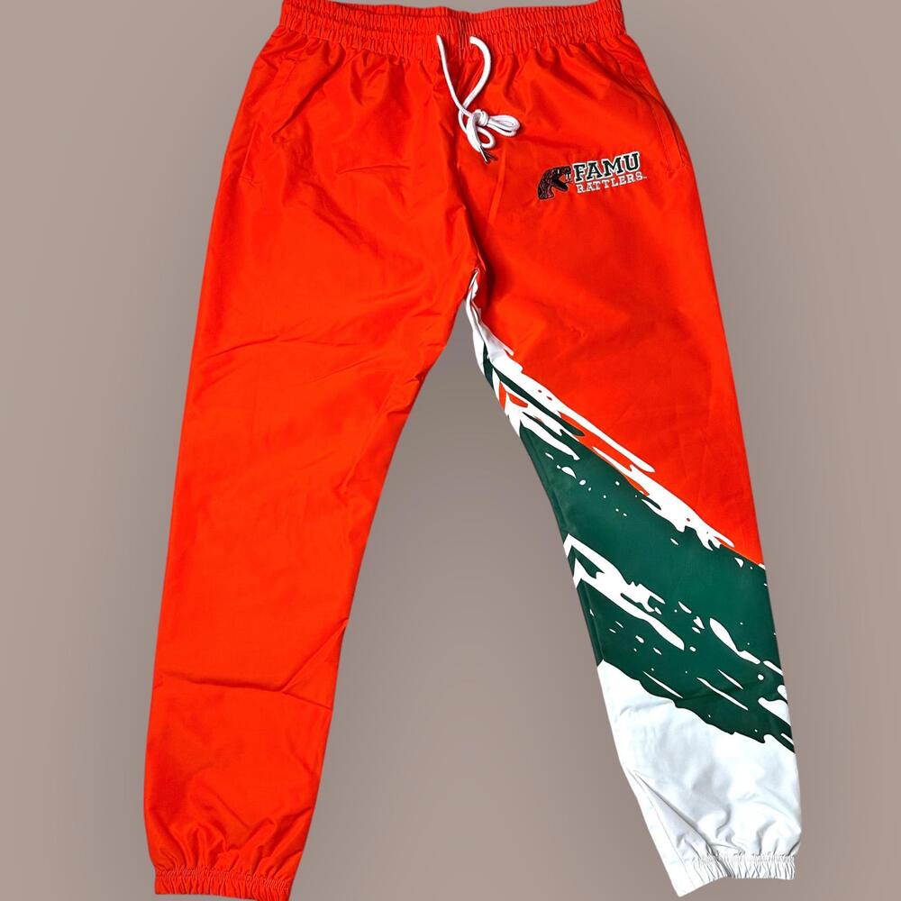 NWT Mitchell & Ness FAMU Rattlers Warmup Track Pants Men’s S